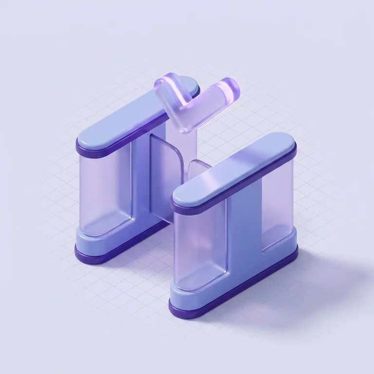 An isometric security gate with a checkmark